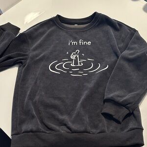 Black / grey Graphic women’s hilarious and cozy sweatshirt